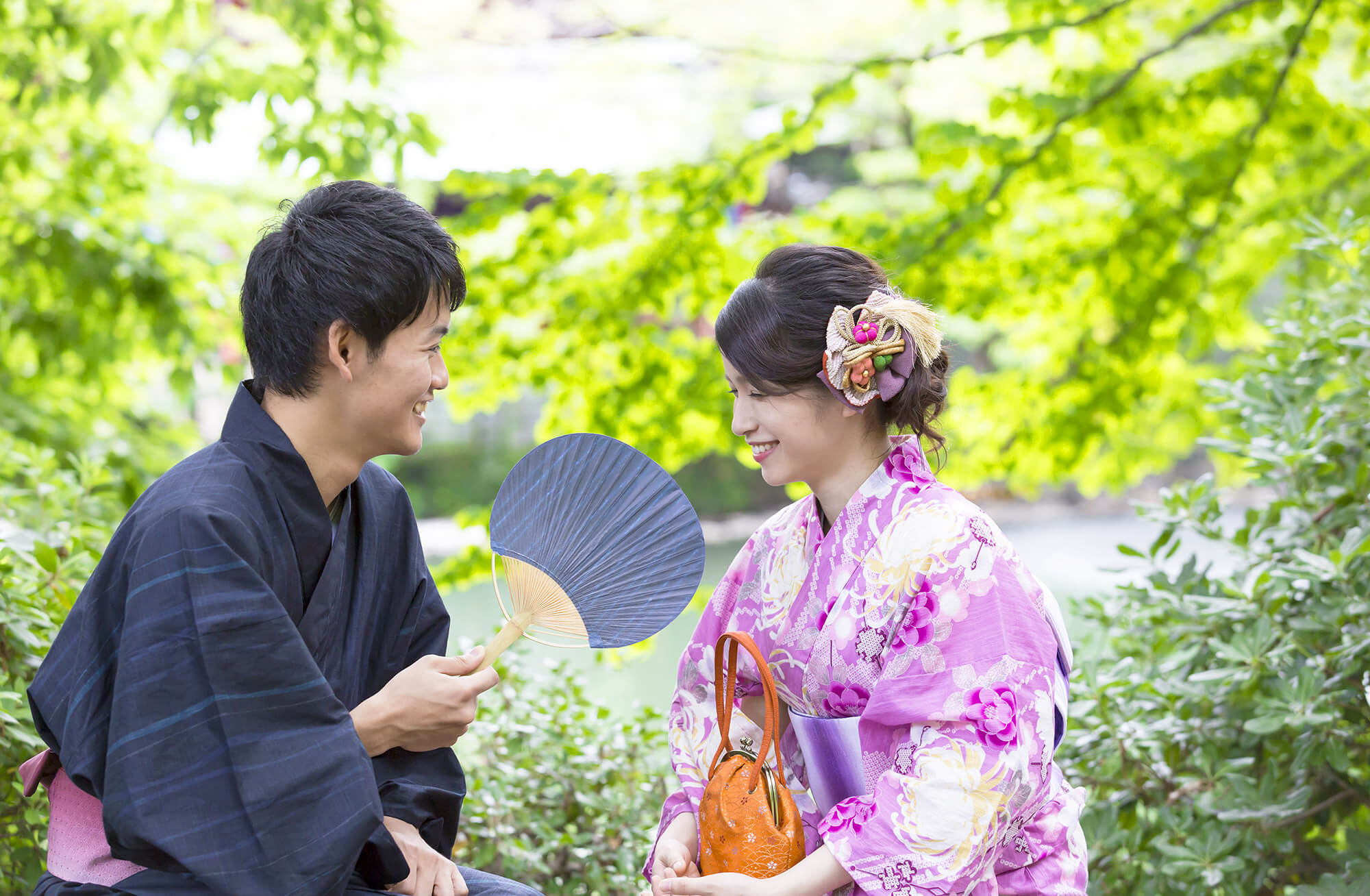 Male Yukata With Festival Design